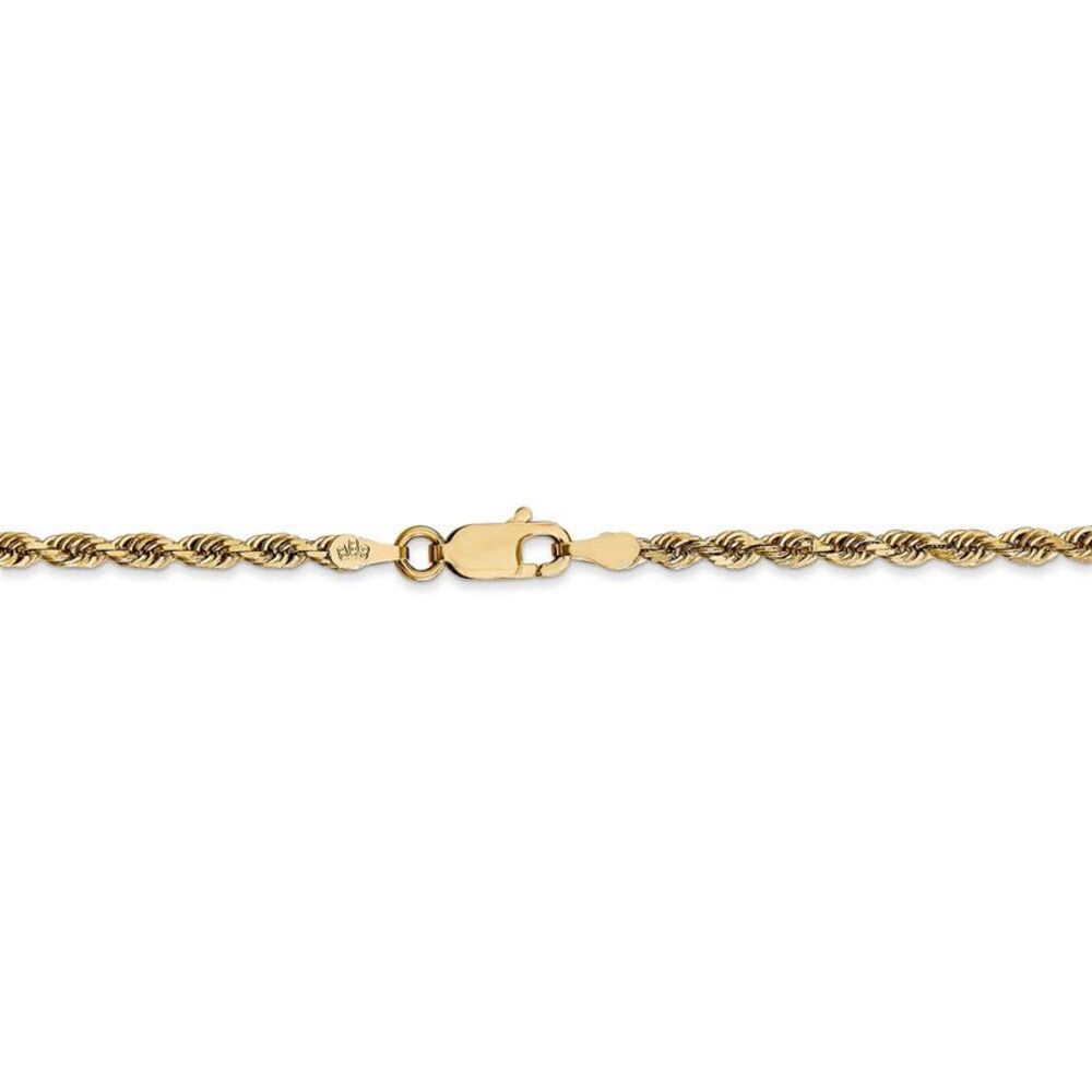 2.75mm, 14k Yellow Gold, D/C Quadruple Rope Chain Necklace, 30 Inch - Picture 4 of 8